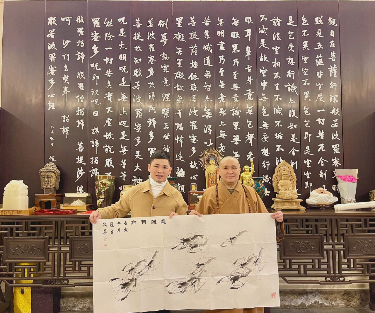 “茗唐”茶品牌創(chuàng)始人拜訪全國人大代表釋永壽大和尚